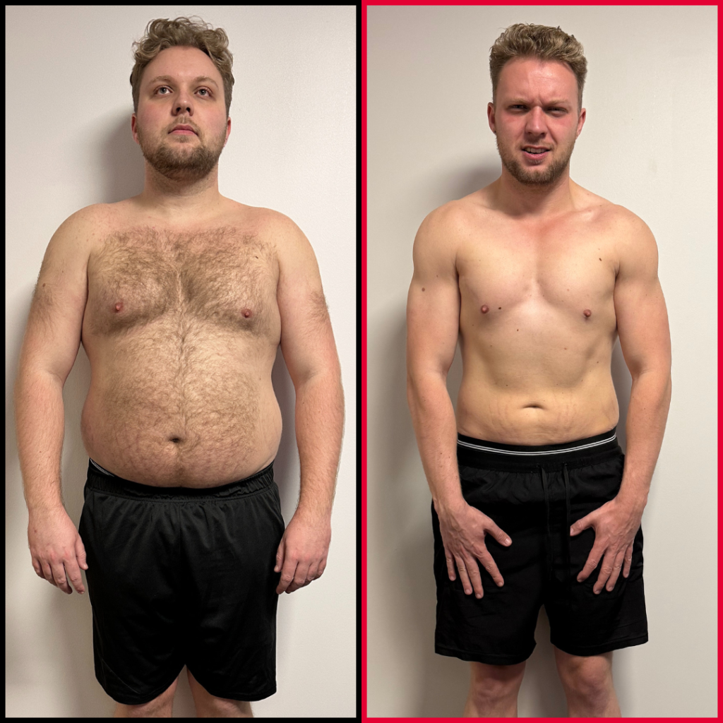 Sam, 30 – transformare înainte și după: −24 kg
