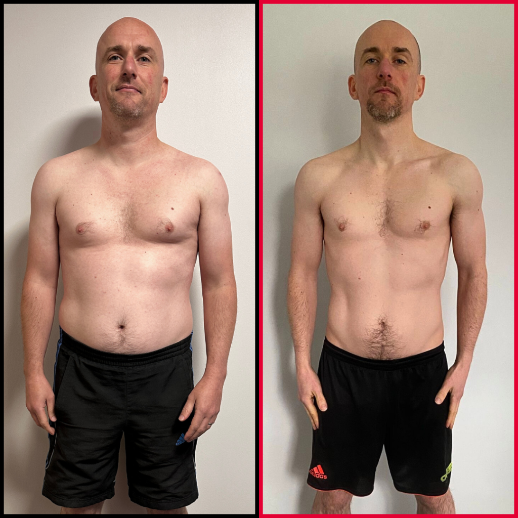 Andy, 41 – transformare înainte și după: −10 kg