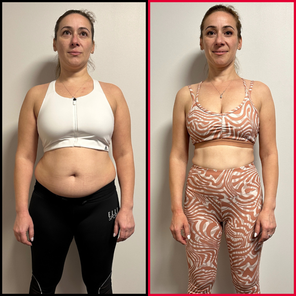 Alexandra, 40 – transformare înainte și după: −10 kg